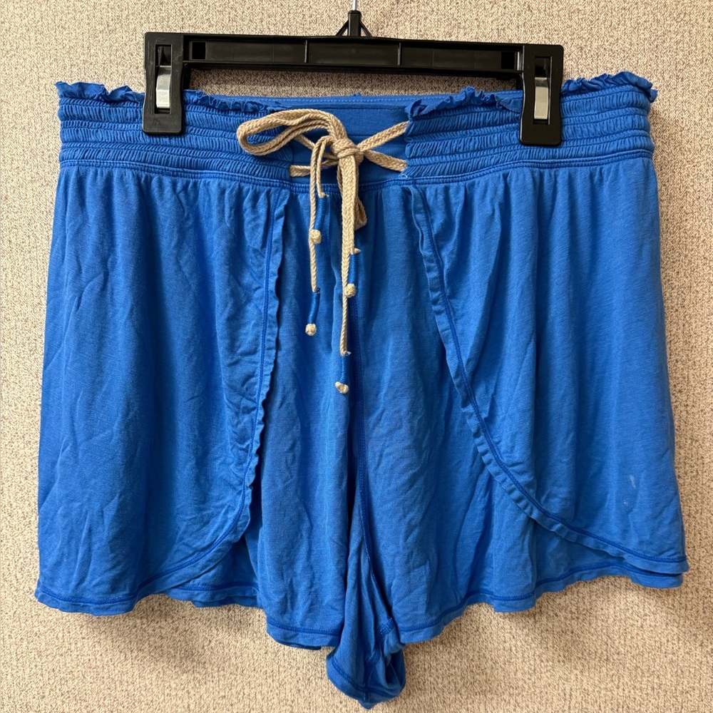Free People Movement Women Size Small Blue Dreamwork‎ shorts Elastic drawstring